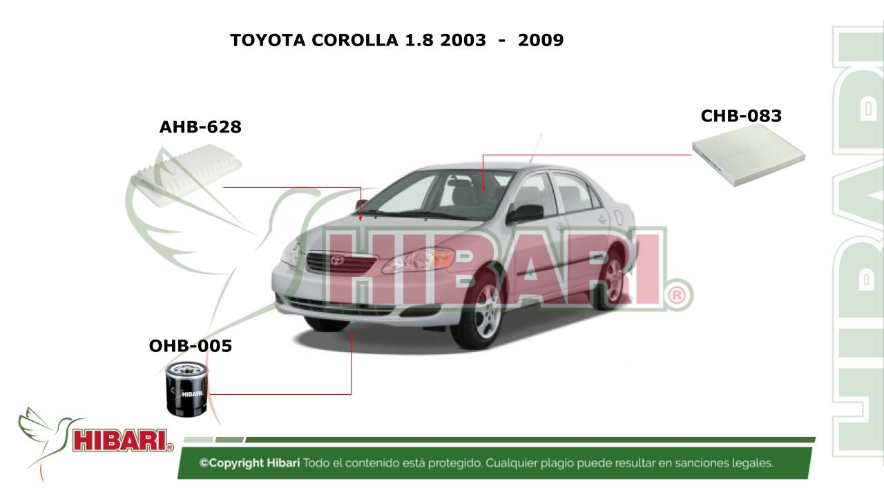 Lee más sobre el artículo TOYOTA COROLLA 1.8 2003  –  2009